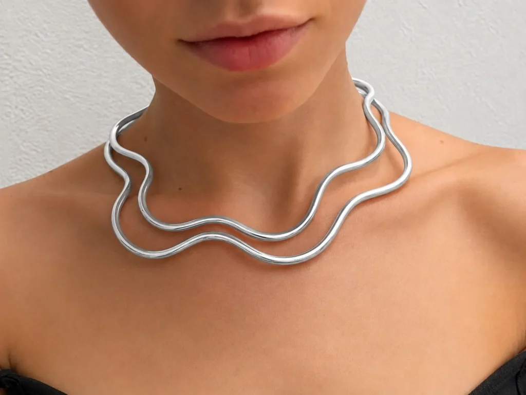 Double.Erya.necklace.silver